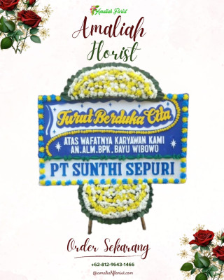 Papan Bunga Duka di Boting