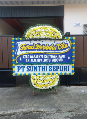 Papan Bunga Duka di Boting